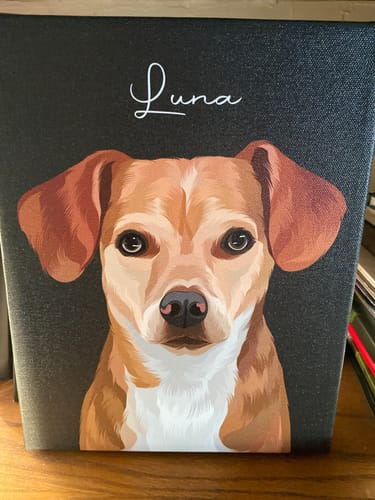 Customer photo review of Pet Art Canvas Wrap