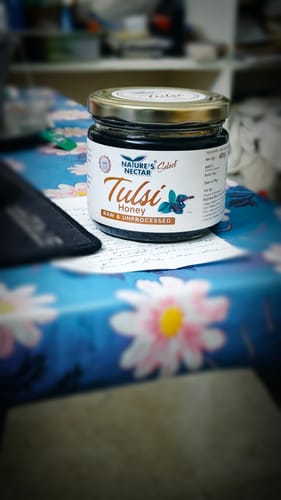 Customer photo review of Raw Tulsi Honey 400g