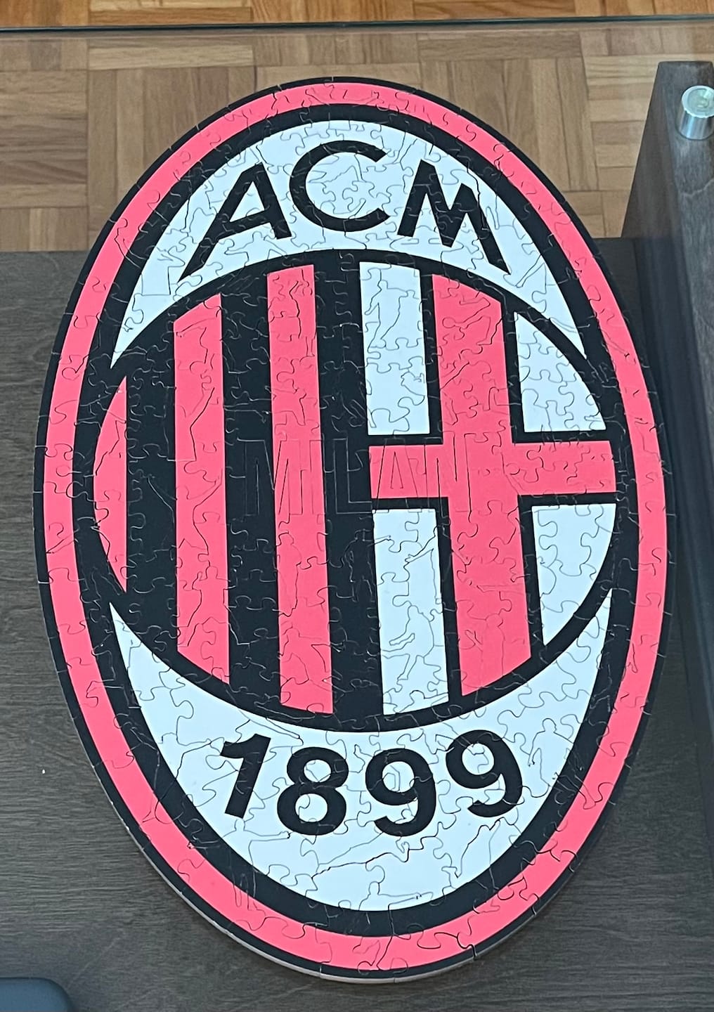 Customer photo review of AC Milan® Logo - Wooden Puzzle
