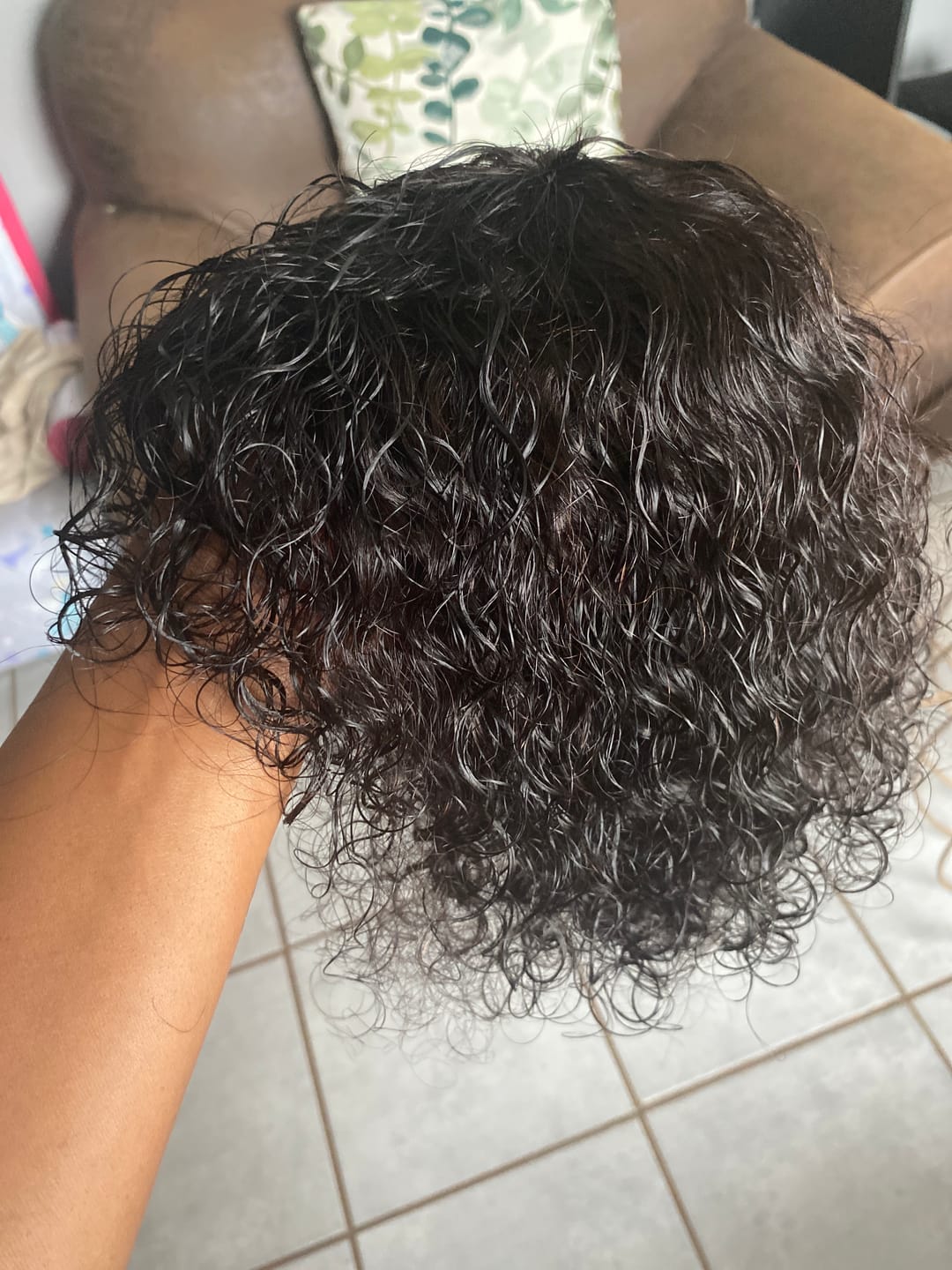 Customer photo review of Brazilian Water Wave Fringe - Zoe