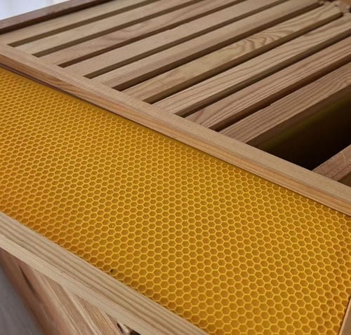 Customer photo review of MayBee Hives Unassemble 10 Frame Medium Super Bee Box Wax Coated Bee Hives Includes Wooden Frames , Waxed Foundations