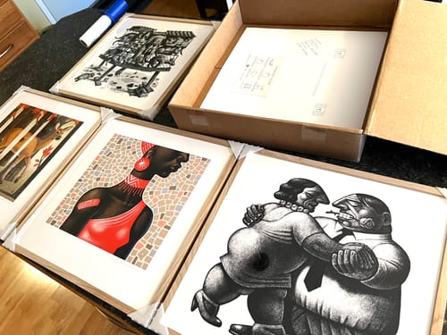 Customer photo review of 16x16 Giclee Fine Art Prints