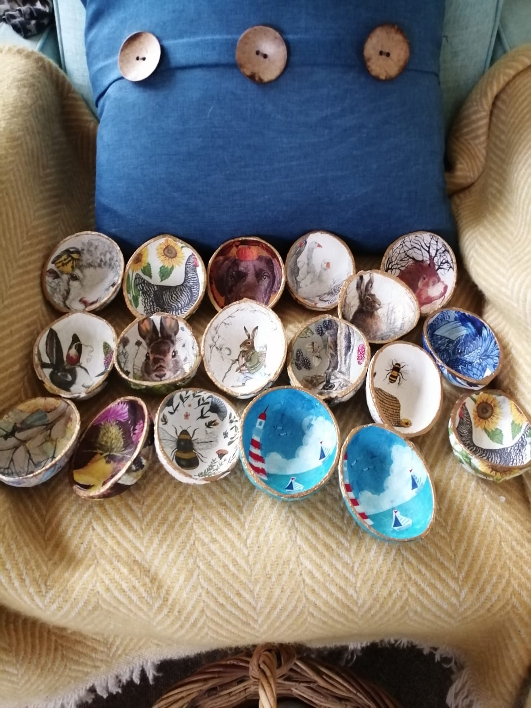 Customer photo review of 100% Natural Oval Coconut Shell Bowl