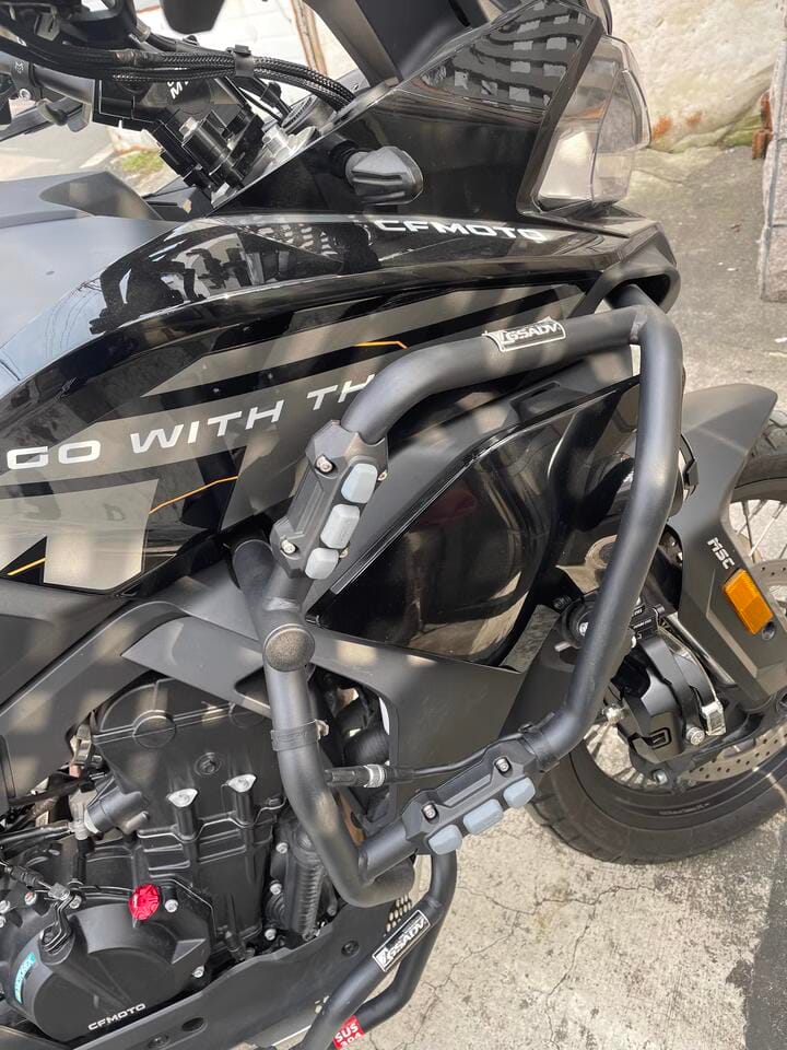 Customer photo review of LOBOO Universal Crash Bar Bumpers (Fits 25mm Tubing) | Replacement Skid Blocks & Sliders