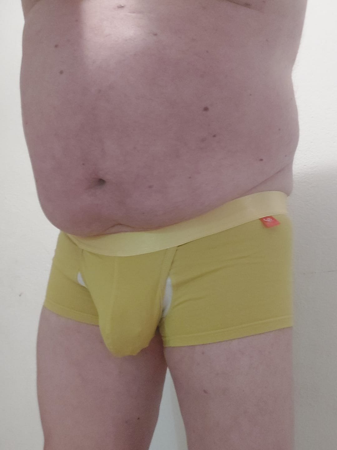 Customer photo review of 2 Pack Men's Large Pouch Casual Underwear