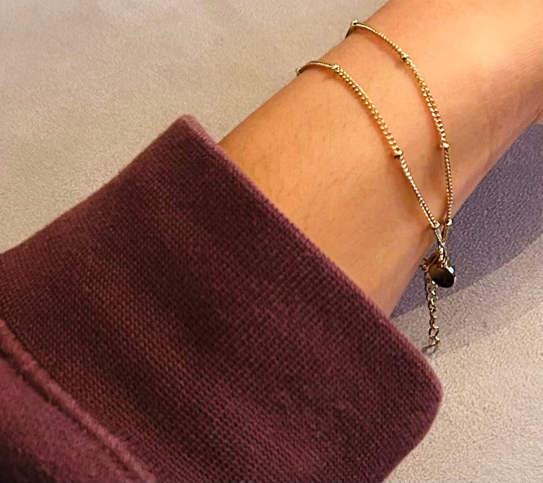 Customer photo review of Double Beaded Bracelet