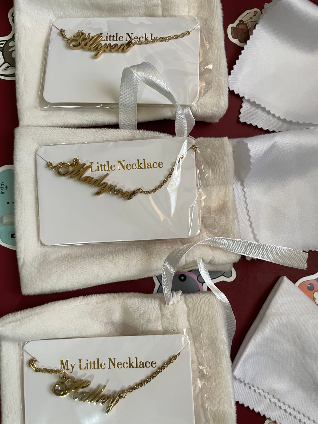 Customer photo review of Personalized Necklace with Birthstone