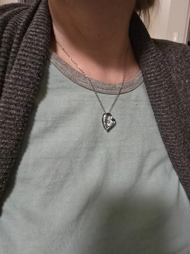 Customer photo review of Collier Amour Éternel - À la femme de ma vie - N'oublie jamais...