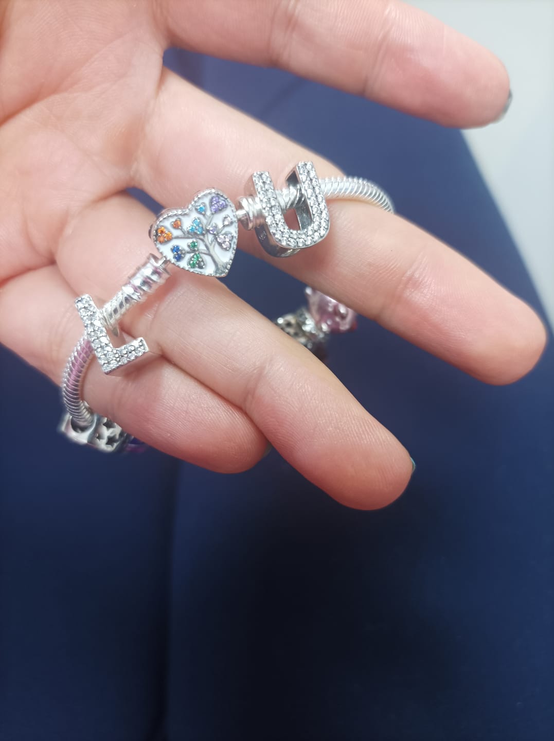 Customer photo review of Charm Letras del Alfabeto