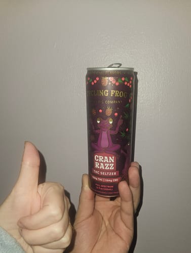 Customer photo review of Cran Razz THC Seltzer, 6pk