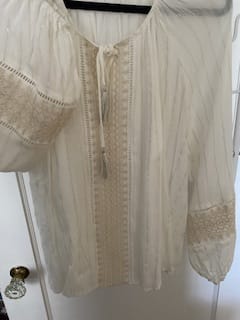 Customer photo review of Lovestitch Tenley Blouse