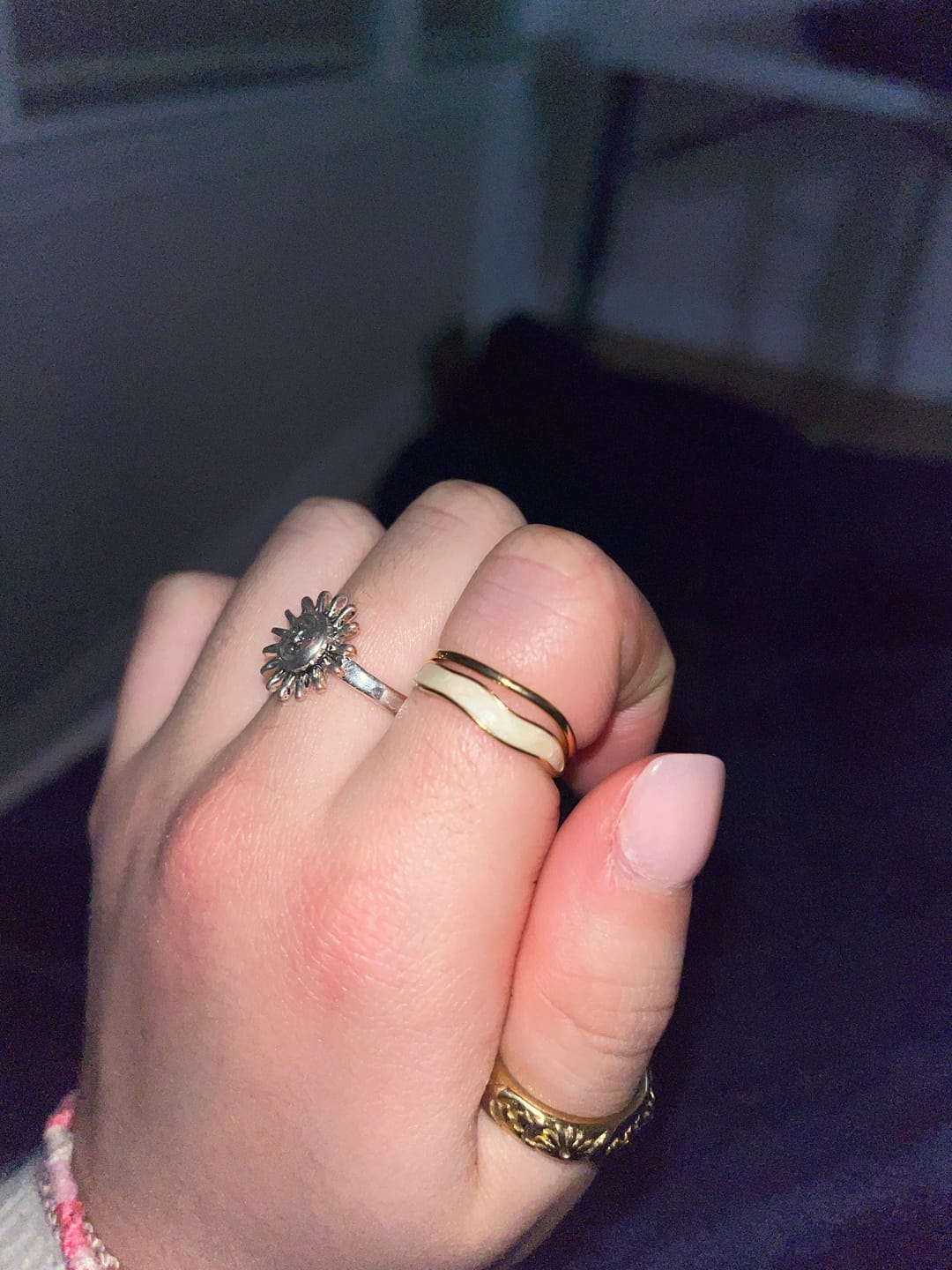 Customer photo review of Layered Sahara Gold Ring
