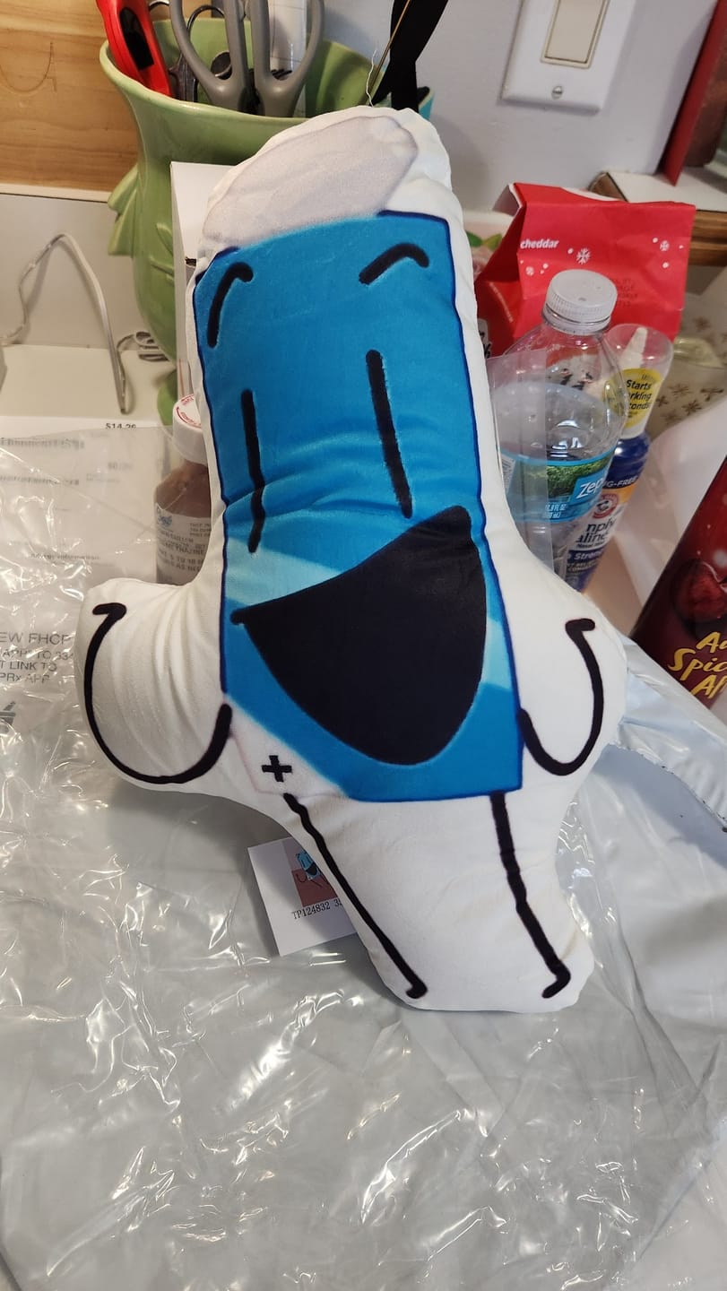 Customer photo review of Custom Shaped Pillow with Loved One Picture of Person/Pet Personalized 3d Photo Pillow