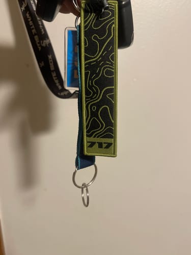 Customer photo review of 717 Green Topo Keytag