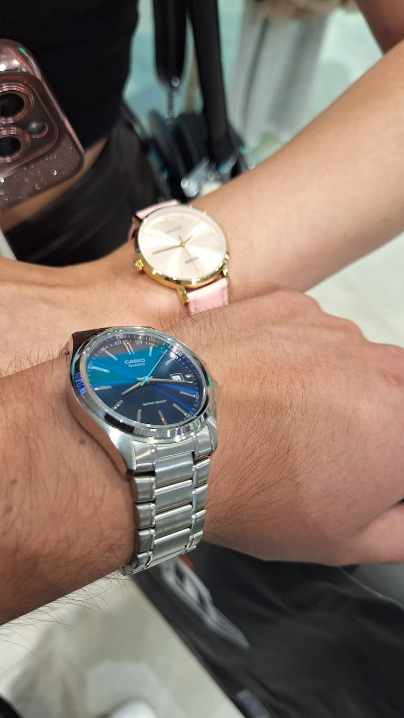 Customer photo review of Reloj Casio Análogo MTP-1183A-2A Azul Acero Inoxidable