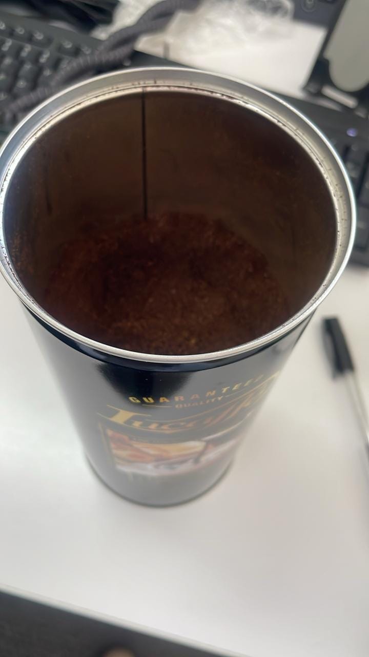 Customer photo review of Lucaffe Breakfast Coffee filter 500 grs Grano Molido