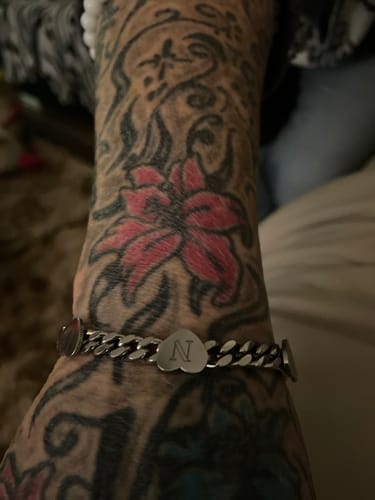 Customer photo review of Five hearts bracelet silver