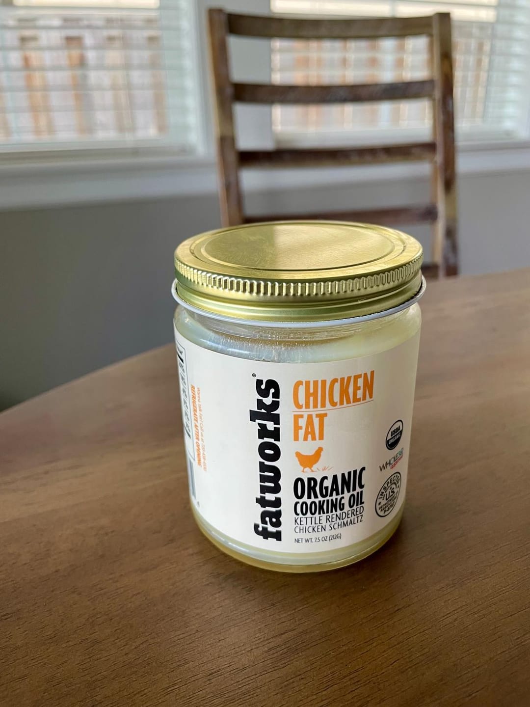 Customer photo review of Organic Free Range Chicken Fat a.k.a. Chicken Schmaltz (7.5 oz)