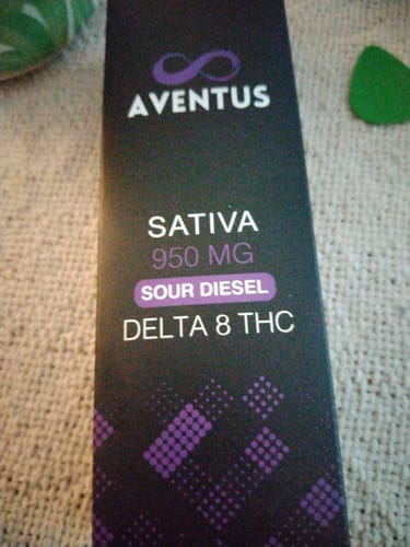 Customer photo review of DELTA 8 SOUR DIESEL DISPOSABLE VAPE