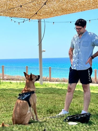 Customer photo review of Furryking™ Ultimate Personalized No Pull Dog Harness