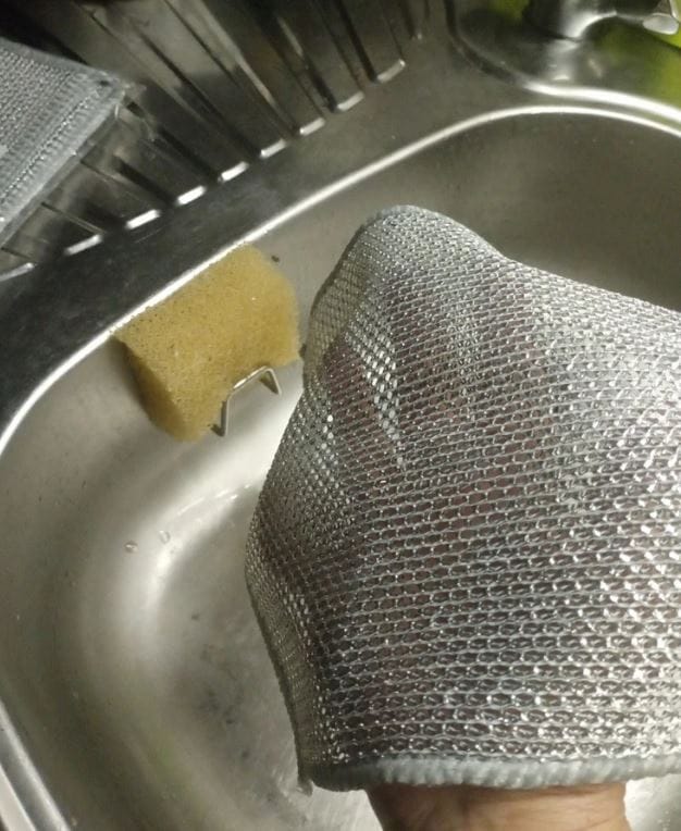 Customer photo review of KitchenClean - Chiffons magiques en laine d'acier