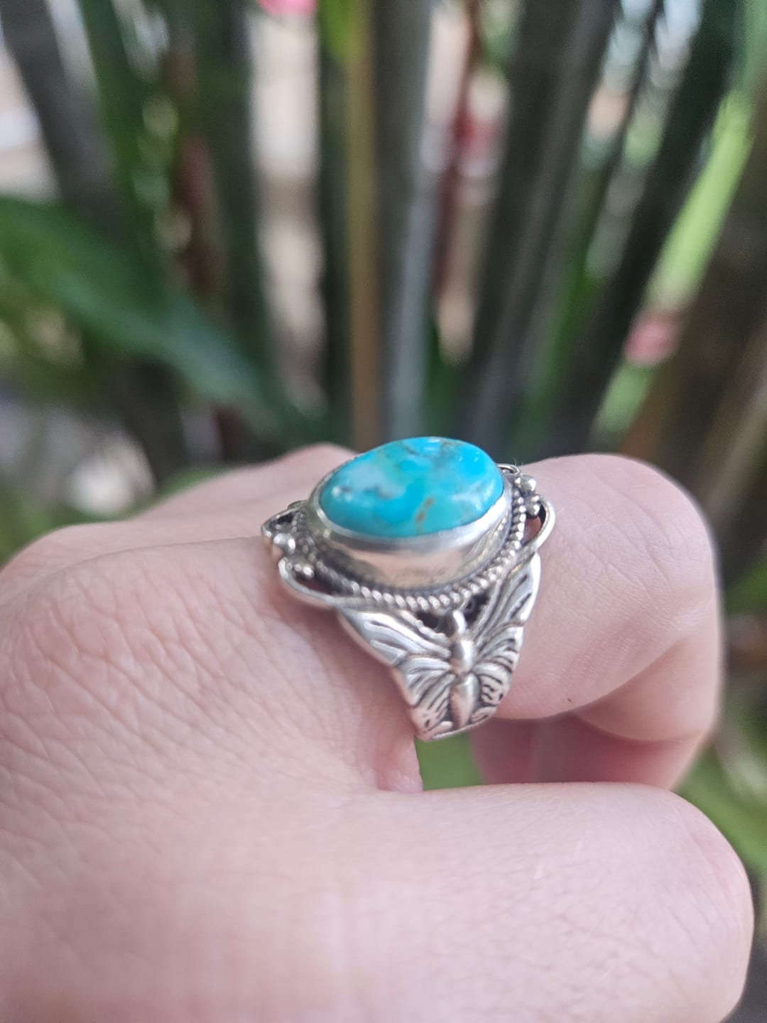 Customer photo review of Wild Thing Turquoise Ring is