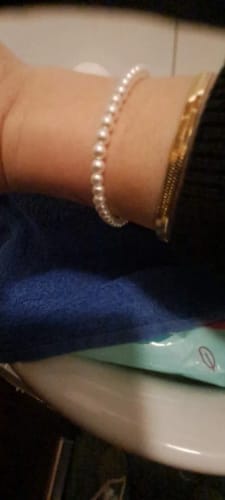 Customer photo review of Pearl Zircon Bracelet
