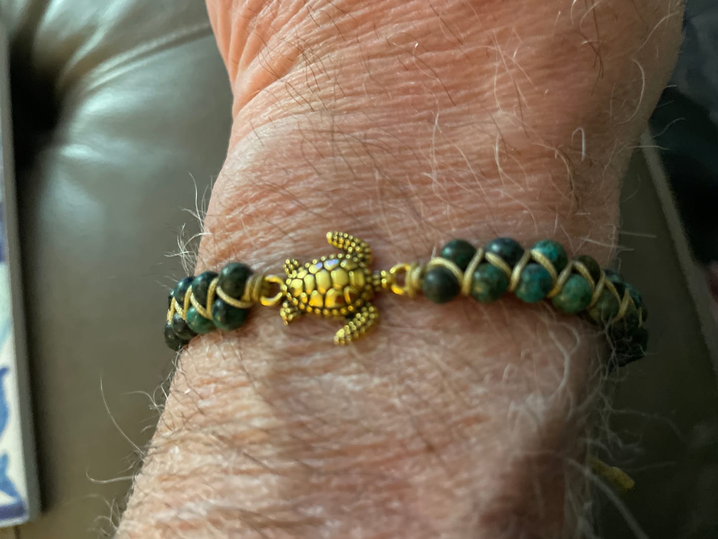 Customer photo review of Legendary Sea Turtle Bracelet