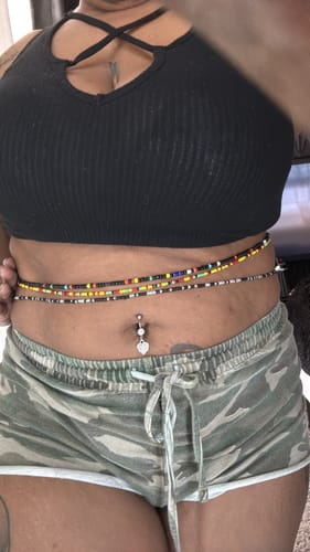Customer photo review of Ghana Tie On Waist Beads