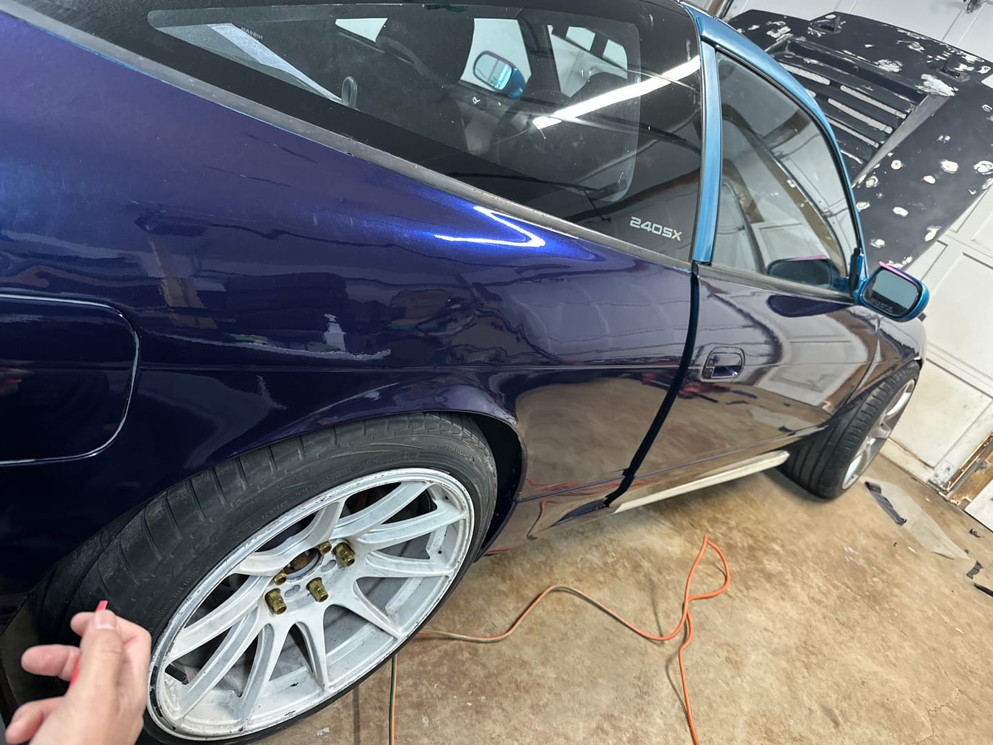 Customer photo review of Glossy Metallic Tanzanite Blue Vinyl Wrap