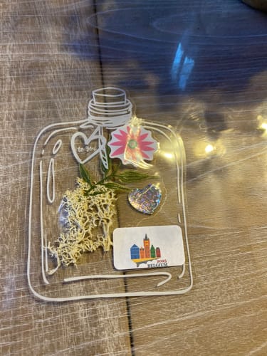 Customer photo review of Marque-pages Transparents Floraux Artistiques (Lot de 20 + 10 Offerts)