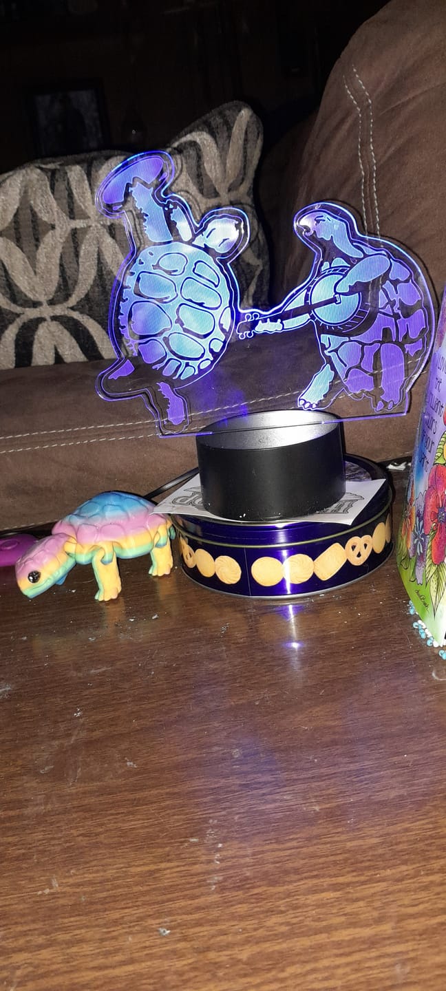 Customer photo review of Grateful Dead Dancing Terrapins LED Lamp