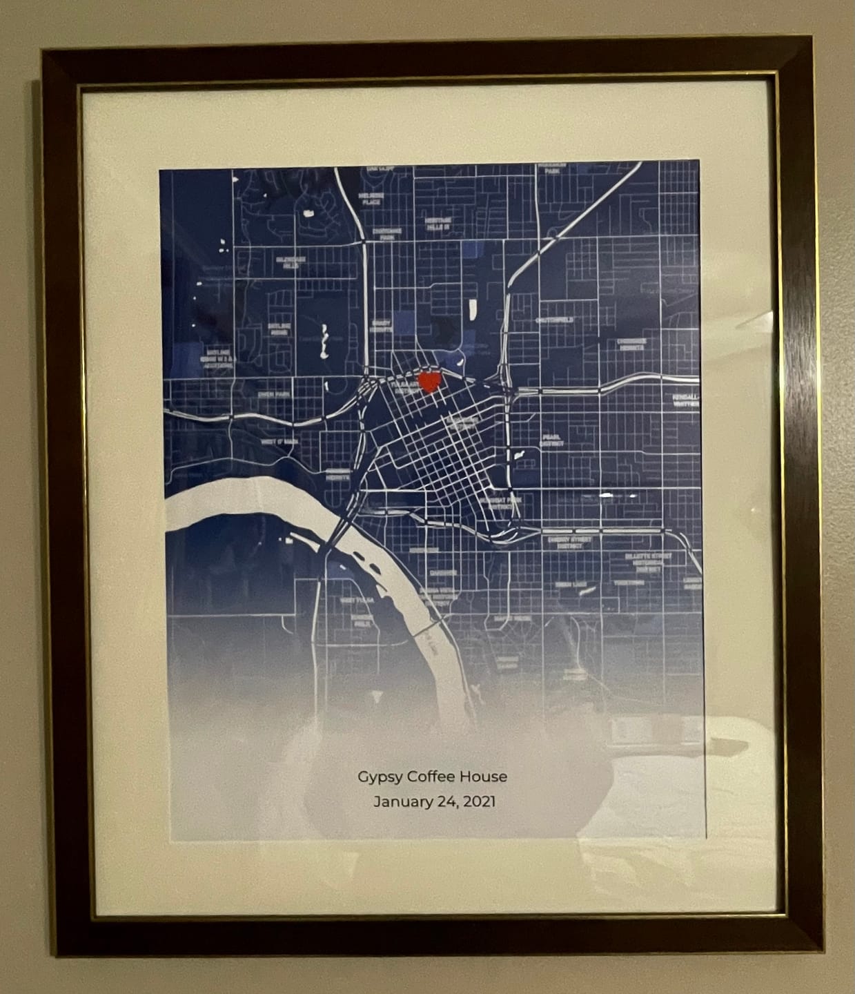 Customer photo review of Where it all began - Personalised Poster