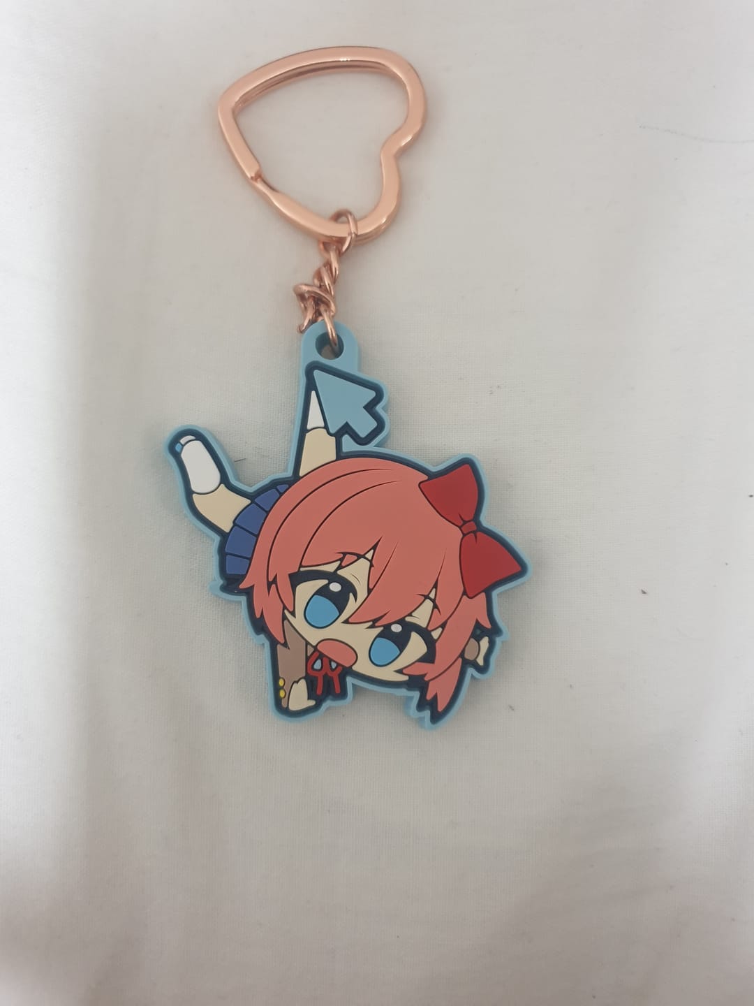 Customer photo review of Doki Doki Literature Club - Sayori Mouse Pointer Rubber Keychain