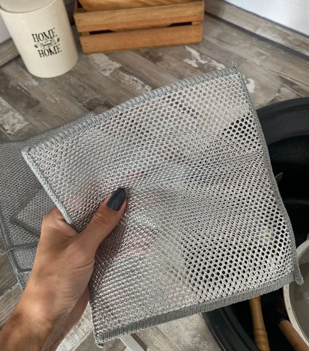 Customer photo review of KitchenClean - Chiffons magiques en laine d'acier
