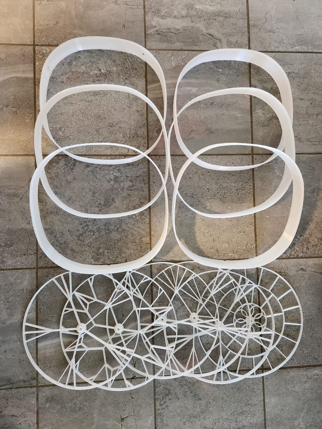 Customer photo review of Cloudy White PETG Filament 1.75mm 1kg