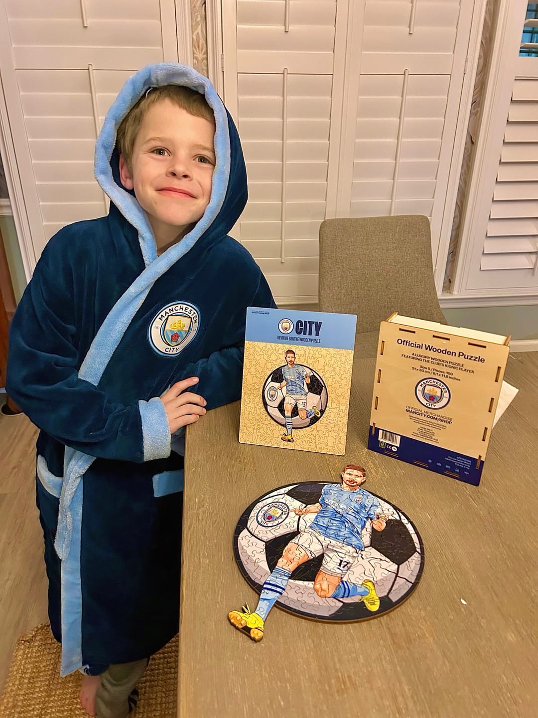 Customer photo review of Kevin De Bruyne - Wooden Puzzle