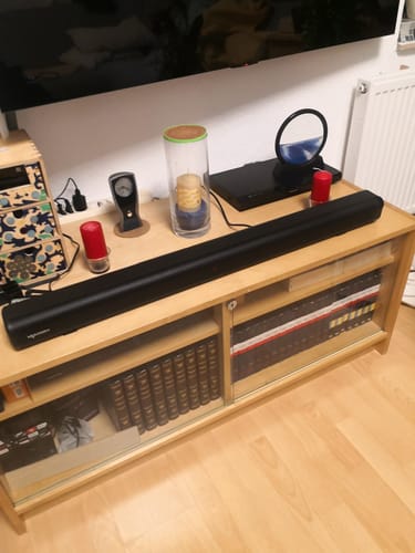 Customer photo review of Soundbar Pro S2 für TV, PC, Laptop & Home Cinema / Elegante Bluetooth Soundbar mit Subwoofer-Surround-Sound / HDMI