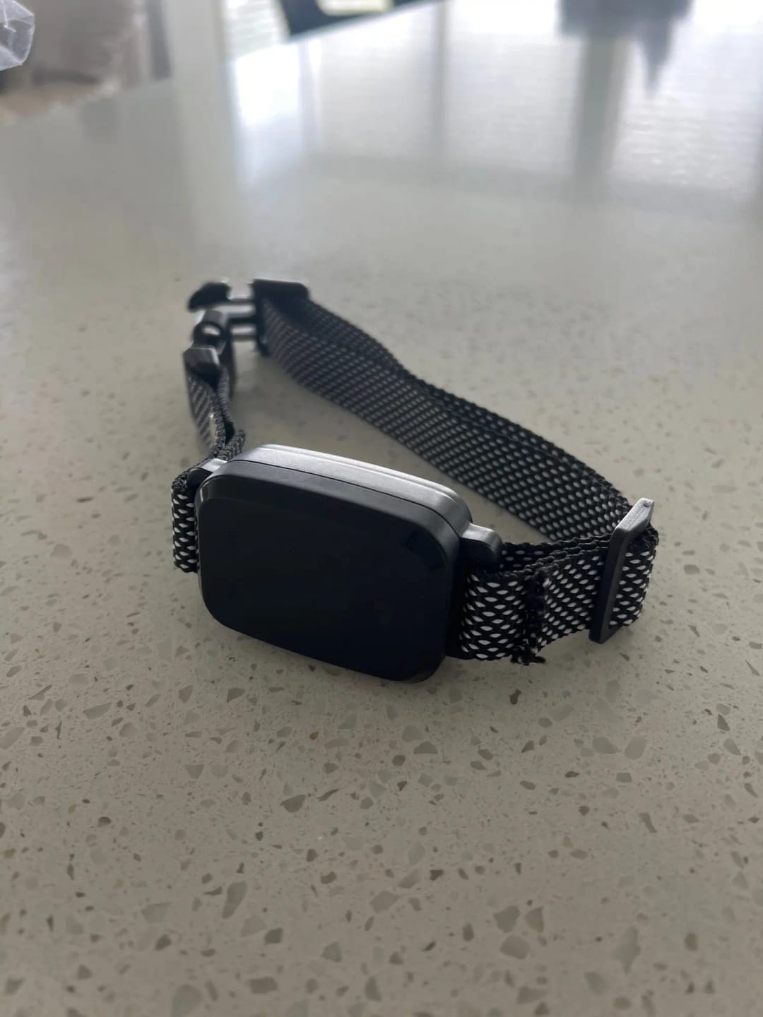 Customer photo review of Smart Anti-Bark Dog Collar - HD Display, Rechargeable, Waterproof IP67 Bark Control for All Breeds