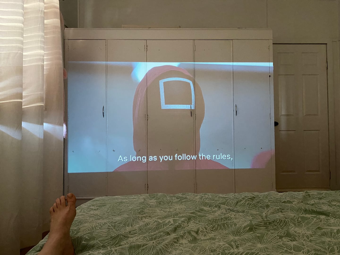Customer photo review of MovieHub™ Ultra HD Projector + FREE Projector Screen
