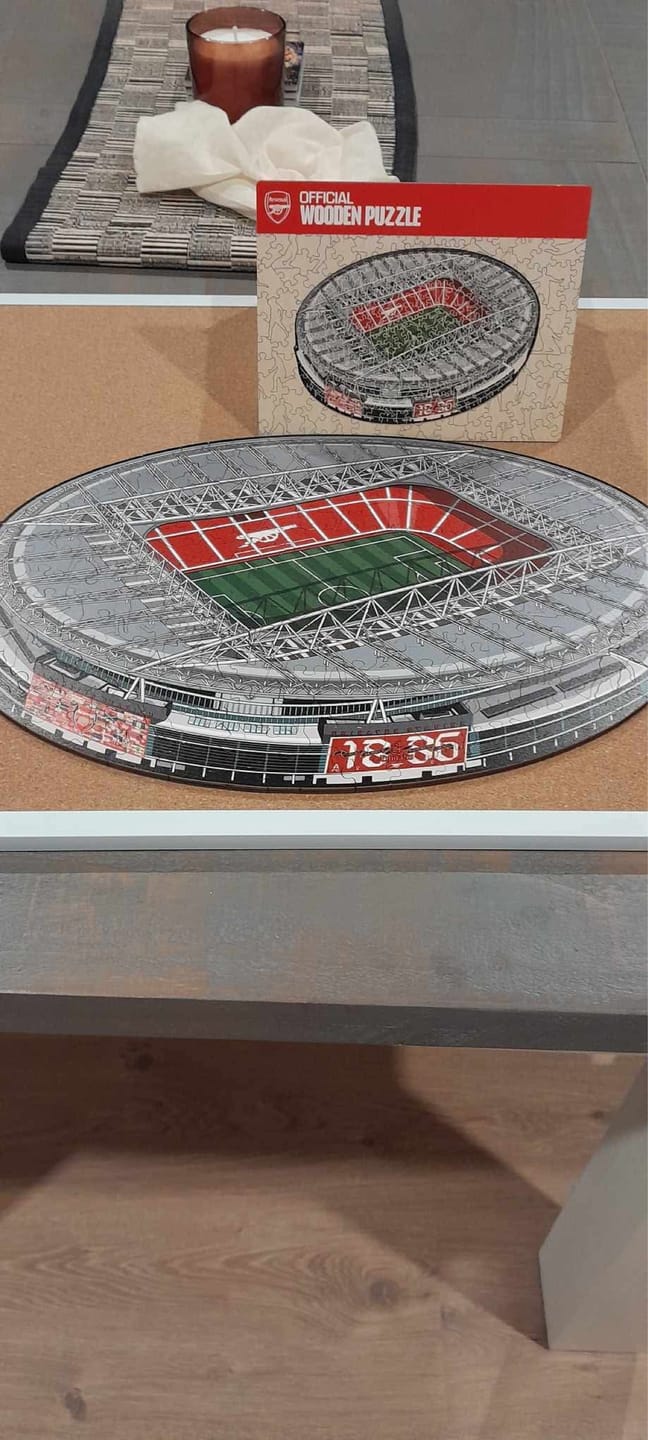 Customer photo review of Arsenal FC® Emirates Stadium - Wooden Puzzle