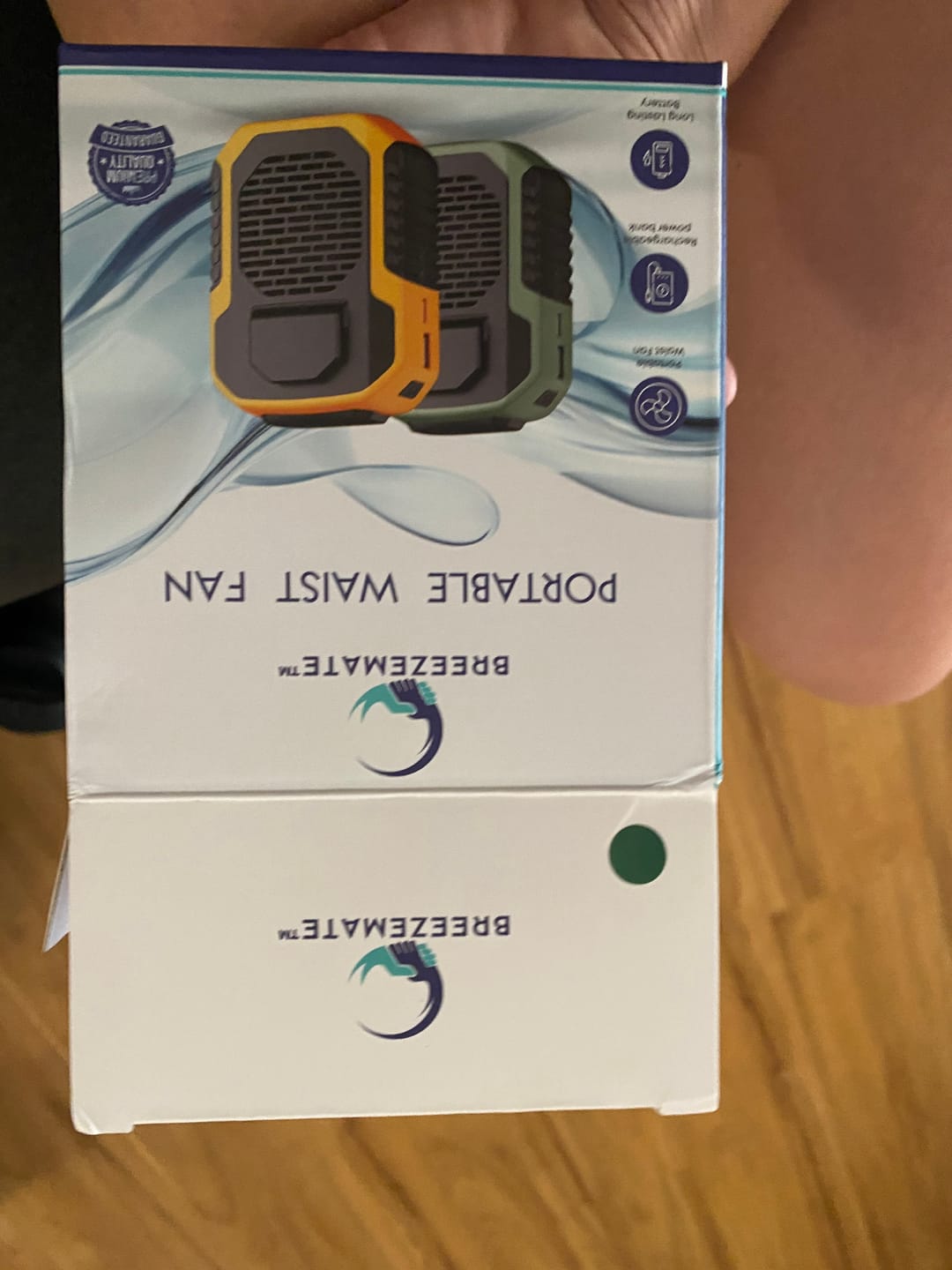 Customer photo review of BreezeMate - Portable Waist Fan