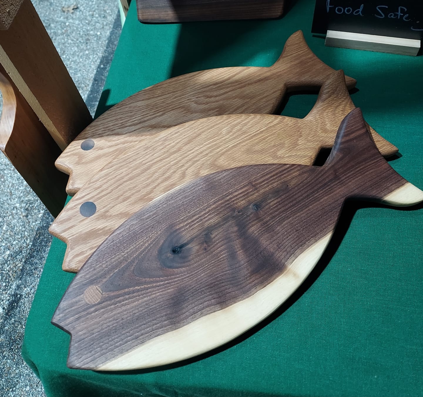 Customer photo review of 18x7" Simple Fish Shaped Serving Board Acrylic Router Template