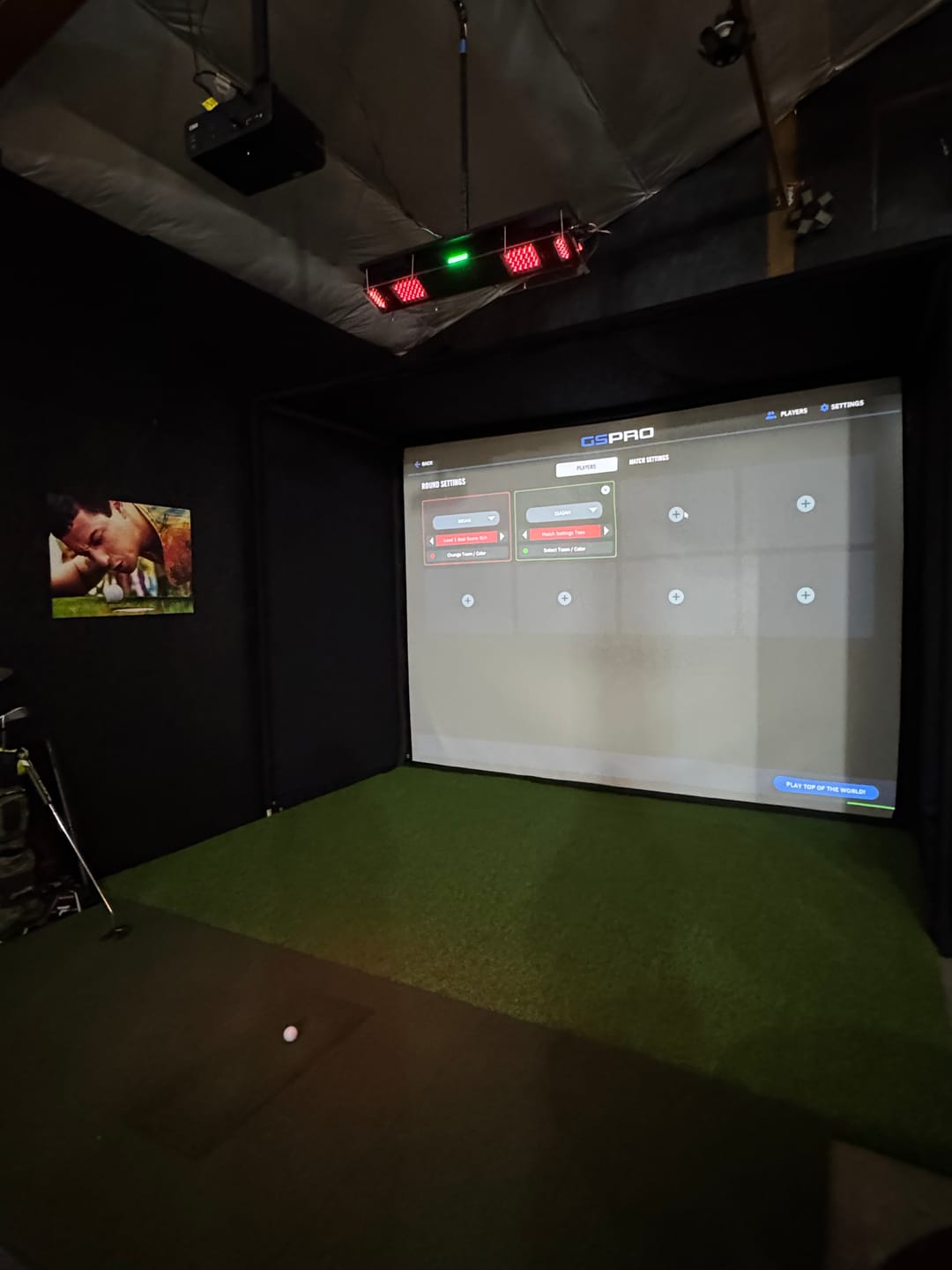 Customer photo review of Happy Gilmore Wall Art