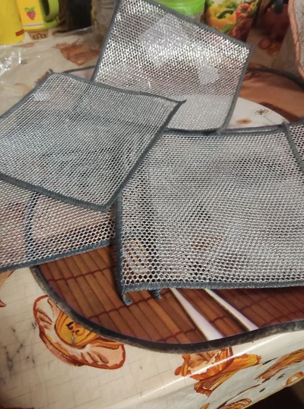 Customer photo review of KitchenClean - Chiffons magiques en laine d'acier