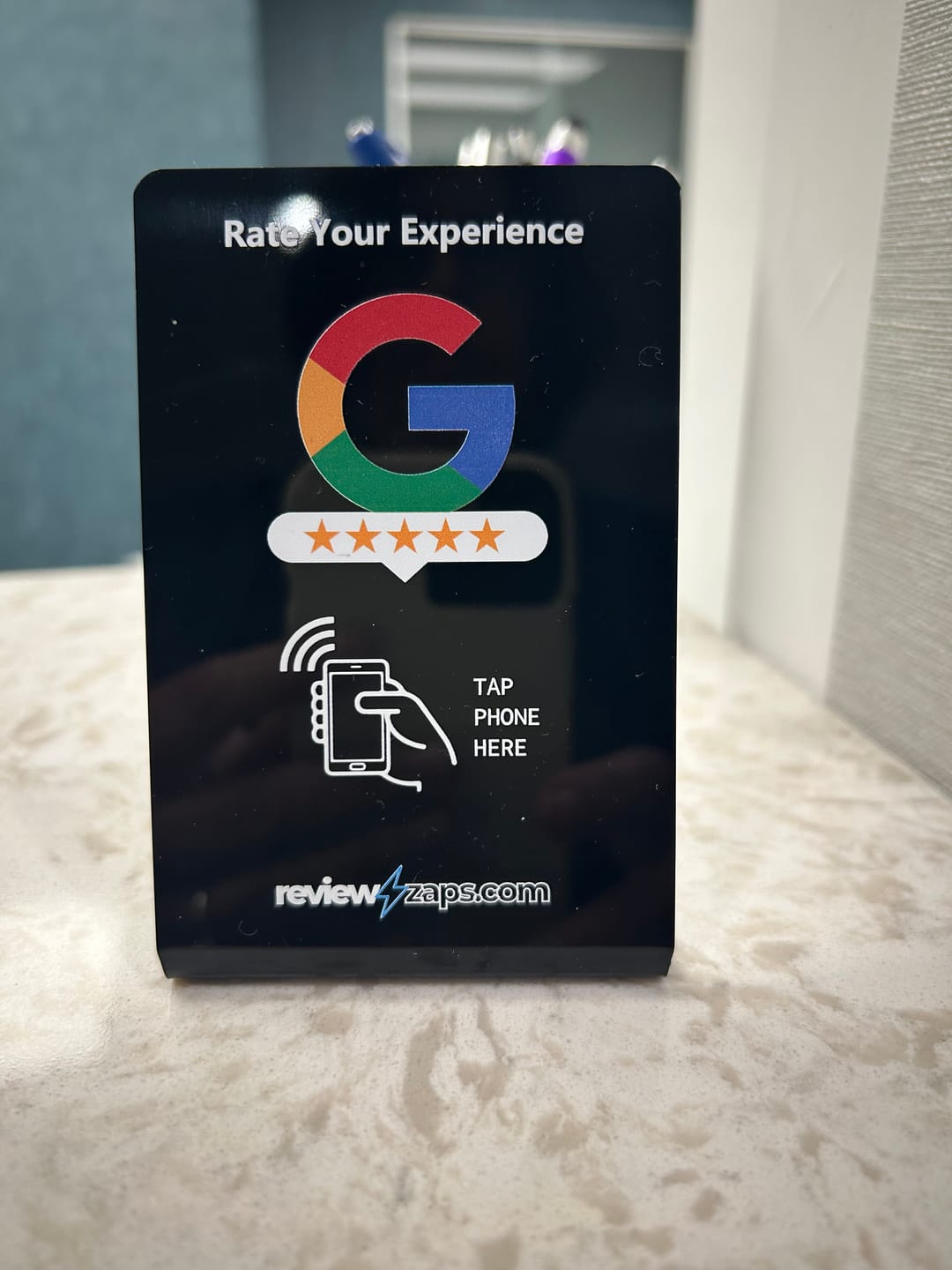 Customer photo review of NFC Google Review Stand