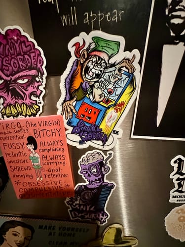 Customer photo review of Monthly Sticker Pack!