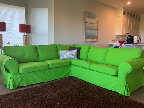 Customer photo review of Ektorp 2+2 Corner Sofa Cover, 4 Seat Sectional Sofa Cover