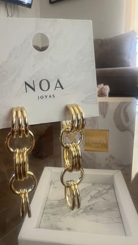Customer photo review of ARGOLLAS SHADE BAÑO DE ORO + ANILLO DE REGALO