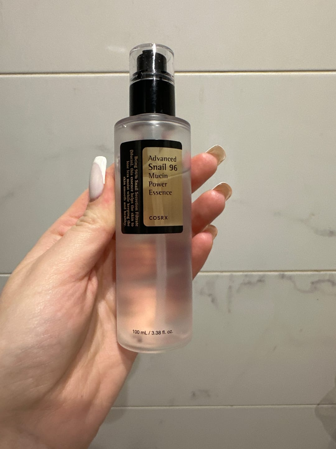 Customer photo review of Īpaši aktīva esence Cosrx Advanced Snail 96 Mucin Power Essence